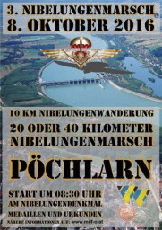 1. Nibelungenmarsch 2016 -plakát